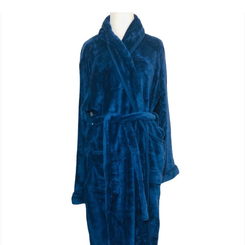NY Threads Plush Blue Robe